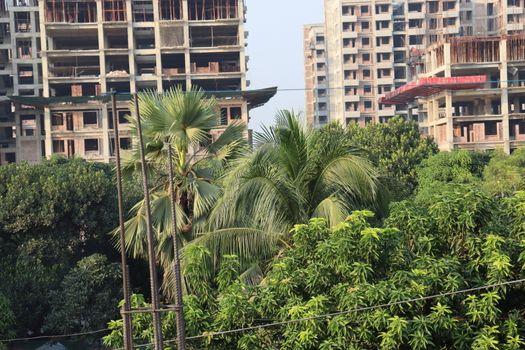 apartment building view for living on city
