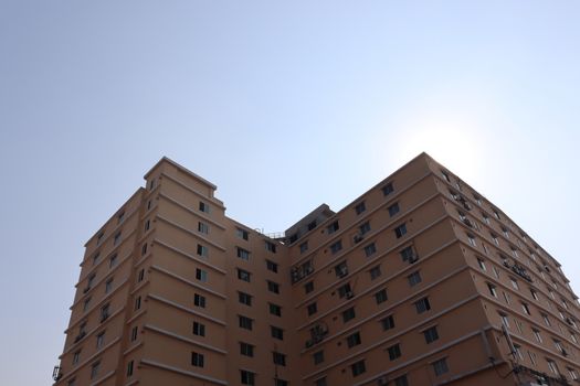 apartment building view for living on city