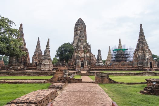 Wat Chaiwatthanaram is a Buddhist temple in the city of Ayutthaya Historical Park, is a landmark of Thailand History and is a tourist attraction