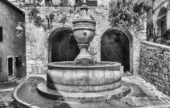 Walking in the picturesque streets of Saint-Paul-de-Vence, Cote d'Azur, France. It is one of the oldest medieval towns on the French Riviera