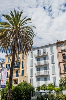 Building under the sun of Hyères in France