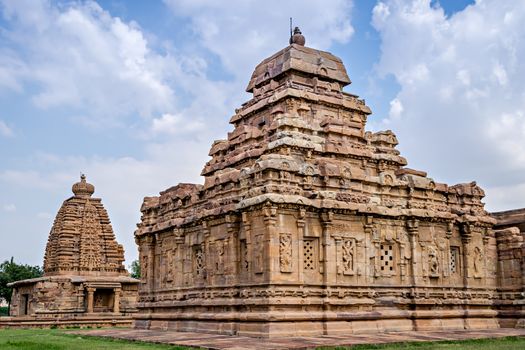 Sangamesvara or Vijesvara stone temple ,in Pattadakal temple complex, Karnataka, India.