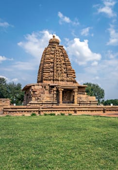 Chandrashekhara,Galagnatha stone temple and Galaganatha temple in Pattadakal , UNESCO World Heritage site, Karnataka, India.