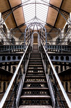 Ireland Dublin jan 21 2017 Kilmainham Gaol (Irish: Príosún Chill Mhaighneann), first built in 1796, is a former prison, located in Kilmainham in Dublin, and played an important part in Irish history.