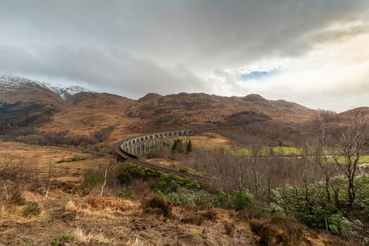 Glenfinnan viaduct aerial view harry potter