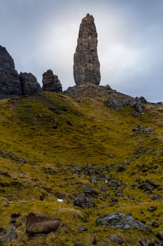 Old man of Storr Pinnacle Rock Isle of Skye Scotland