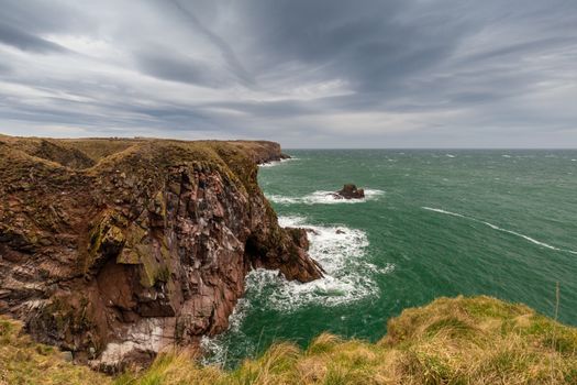 Rough scottish north east coast long exposure extreme clouds sky long exposure hdr