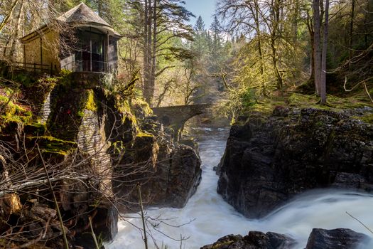 Black Linn falls scottish highlands long exposure Ossian's Hall