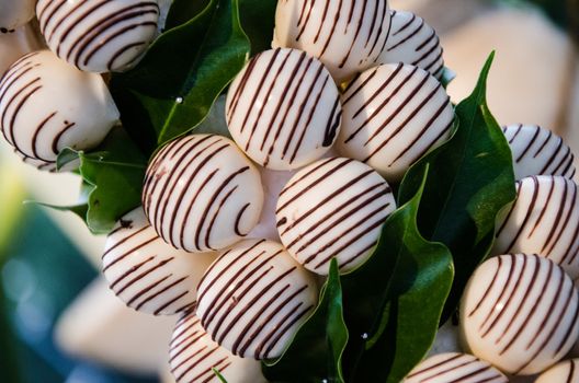 Dessert at a wedding or catering event, concept of decoration