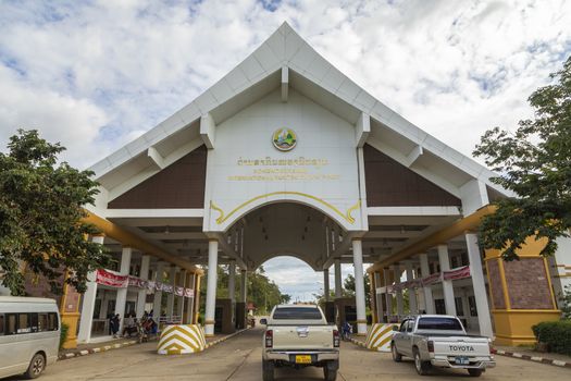 Veunkham checkpoint in Champasak. This is only International border check point crossing to enter Laos by land from Cambodia.