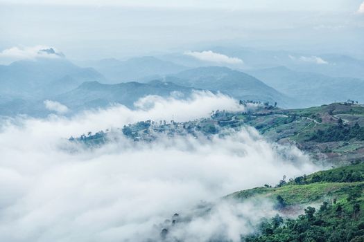 Phu Thap Boek sea of fog In Phetchabun, Thailand