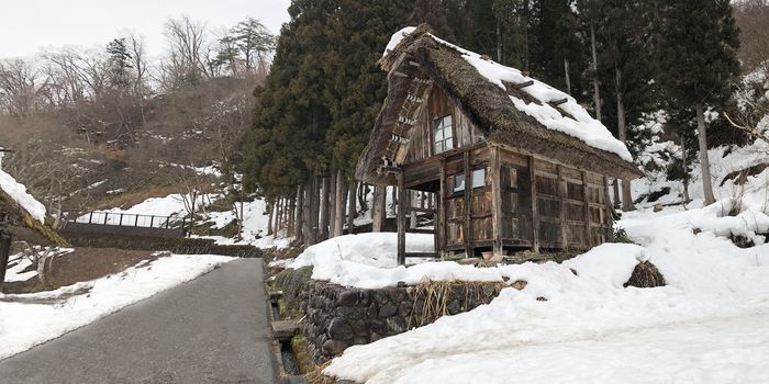 Traditional house in Shirakawago, Gifu Prefecture, Japan 