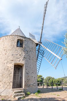 Discovery of the island of Porquerolles in summer. Deserted beaches and pine trees in this landscape of the French Riviera, Var.