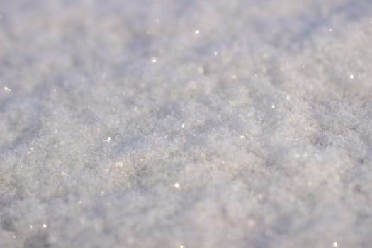 Clean, white snow close-up. Winter background. High quality photo