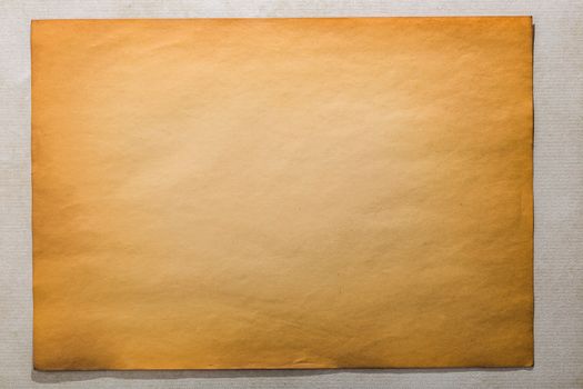 single old flat sheet of paper on white background