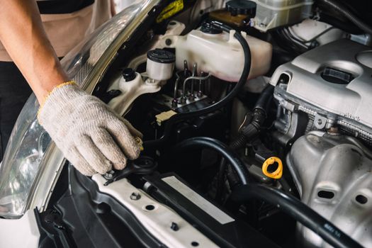 Auto mechanic Repair maintenance and car inspection