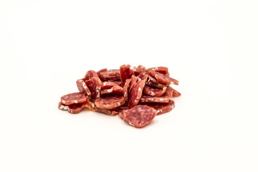 Gaumais sausage rings on a white background