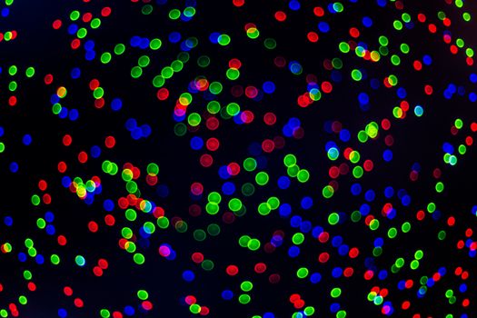 natural small rgb lens blur on dark bokeh background