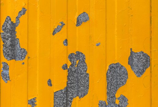 peeling paint on galvanized sheet flat texture background