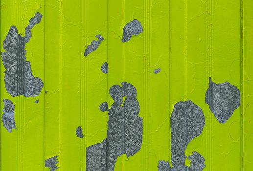peeling paint on galvanized sheet flat texture background