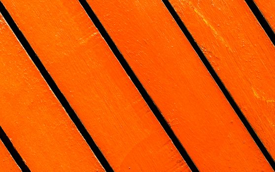 Beautiful orange wood wall surfaces.