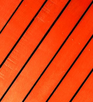 Beautiful orange wood wall surfaces.