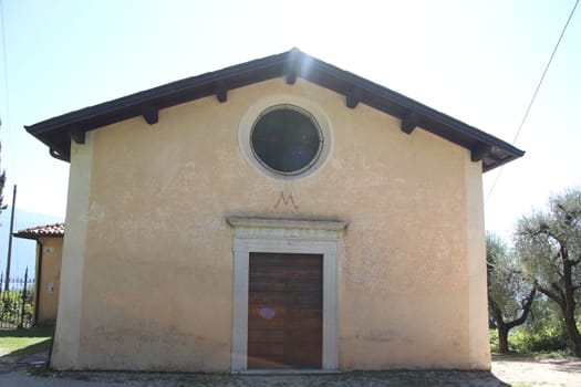 ancient sanctuary of Supina, catholic church building in Toscolano, Brescia, Italy