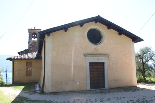 ancient sanctuary of Supina, catholic church building in Toscolano, Brescia, Italy