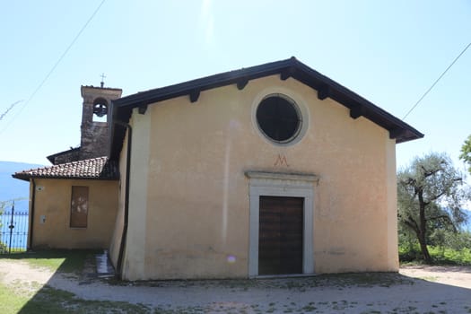 ancient sanctuary of Supina, catholic church building in Toscolano, Brescia, Italy