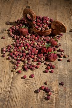 Still life with Russian national handmade goods