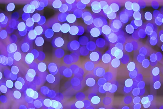 Blur - abstract bokeh circle string lights for background wallpaper