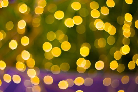 Blur - abstract bokeh circle string lights for background wallpaper