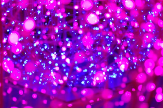 Blur - abstract bokeh circle string lights for background wallpaper