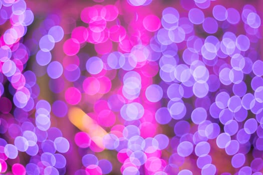 Blur - abstract bokeh circle string lights for background wallpaper