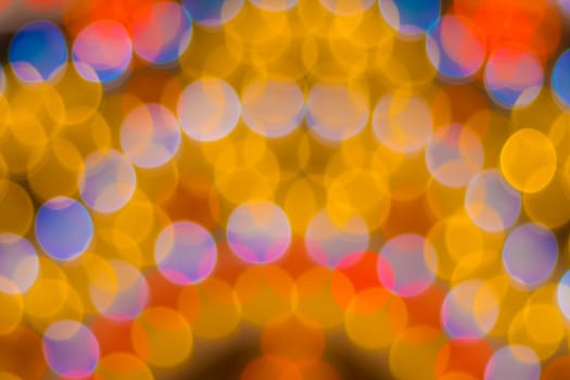Blur - abstract bokeh circle string lights for background wallpaper