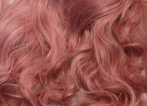 Hair pink red. Textures, background.