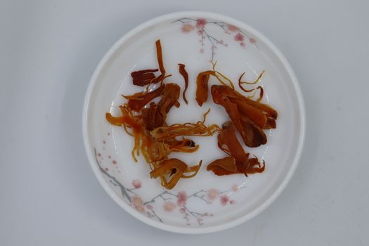 healthy and spicy maco stock on bowl