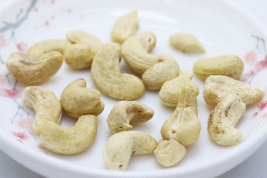 tasty and healthy cashew nut stock on bowl