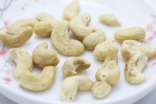 tasty and healthy cashew nut stock on bowl
