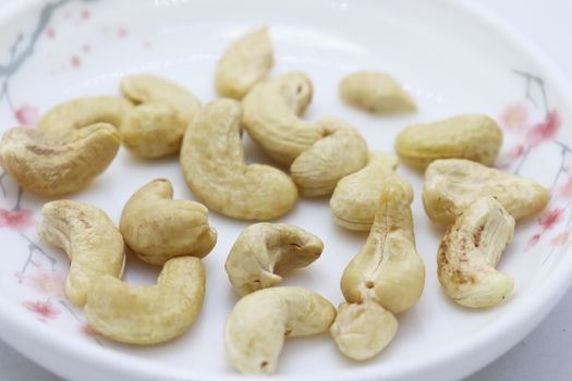 tasty and healthy cashew nut stock on bowl
