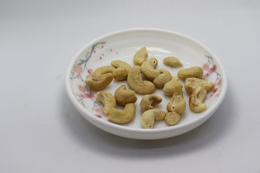tasty and healthy cashew nut stock on bowl