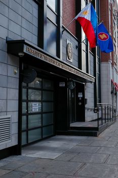 Ottawa, Ontario, Canada - November 18, 2020: The Embassy of the Republic of the Philippines in the capital city of Canada.