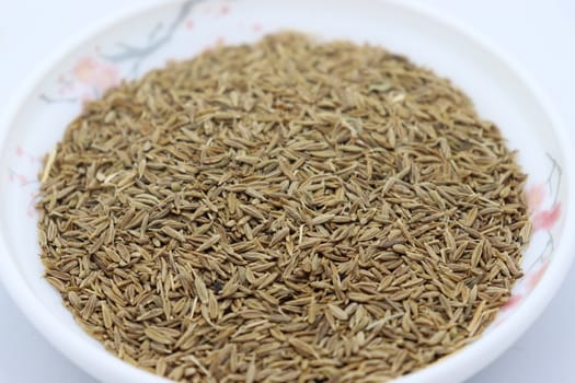 healthy and spicy Cumin stock on bowl