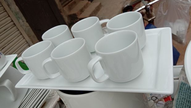 ceramic crockery stock on shop for sell