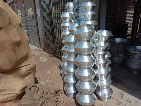 silver crockery stock on shop for sell