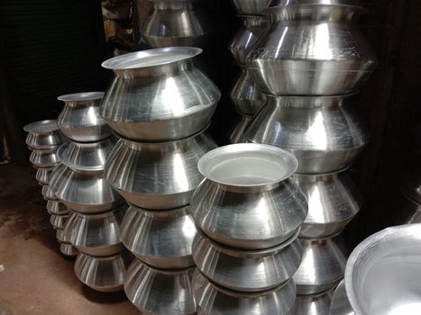 silver crockery stock on shop for sell