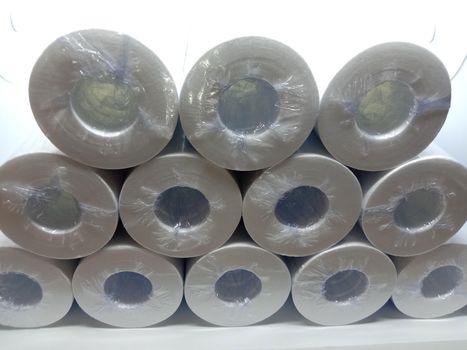 white colored cotton micron filter stock on shop