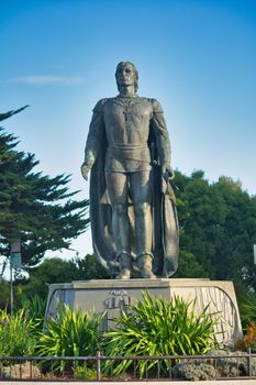 San Francisco, USA, November 2013: Statue of Christopher Columbus in Pioneer Park, San Francisco, California.