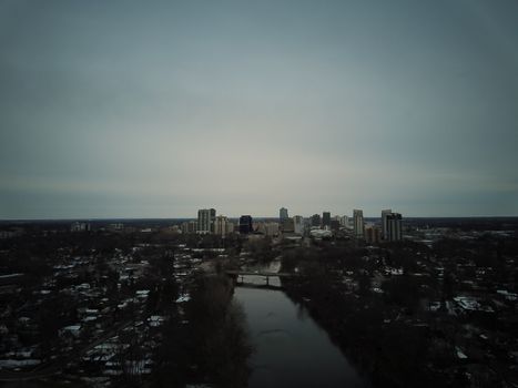 London Ontario Canada on a dreary winter day. High quality photo