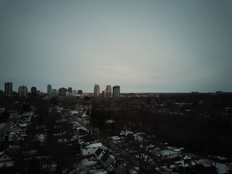 London Ontario Canada on a dreary winter day. High quality photo